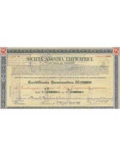 SOC. ANON. EDIFICATRICE 25 AZIONI FIRENZE 1947