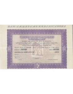 BANCA AGRICOLA COMMERCIALE DI ALTAMURA - AZIONI 1922