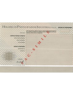 HOLDING DI PARTECIPAZIONI INDUSTRIALI SPA - AZIONI MILANO 1997