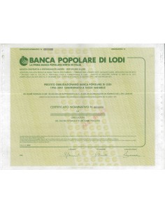 BANCA POP. DI LODI - OBBLIGAZIONI LODI 1996-2001