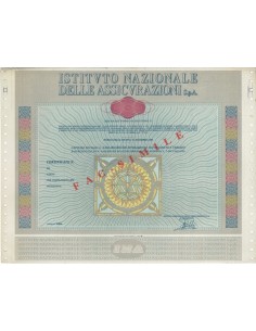 ISTITUTO NAZ. DELLE ASSICURAZIONI SPA - AZIONI ROMA 1992