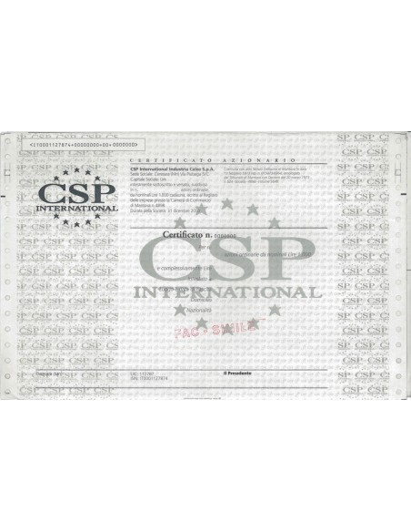 CSP INTERNATIONAL - AZIONI - MANTOVA 1973