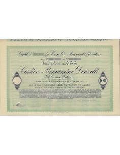 CARTIERE BENIAMINO DONZELLI - 100 AZIONI MILANO 1905