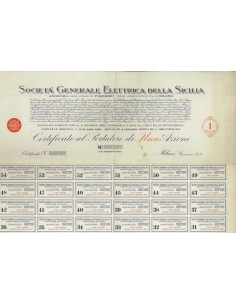 SOC. GEN. ELETTRICA DELLA SICILIA - 1 AZIONE MILANO 1931