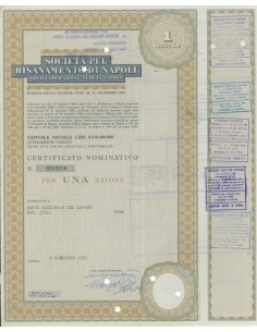 SOCIETÀ PEL RISANAMENTO DI NAPOLI 1 AZIONE 1972