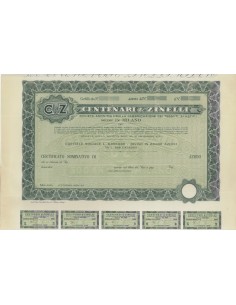 CENTENARI E ZINELLI - AZIONI MILANO 1939