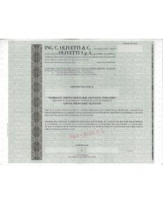 OLIVETTI SPA - WARRANT DI AZIONI - IVREA 1998