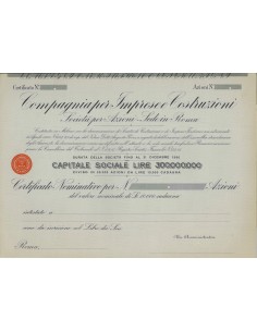 COMPAGNIA PER IMPRESE COSTRUZIONI - AZIONI ROMA