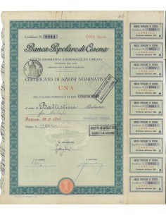 BANCA POPOLARE DI CESENA - 1 AZIONE CESENA 1951