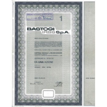 BASTOGI IRBS SPA - 1 AZIONE ROMA 1979