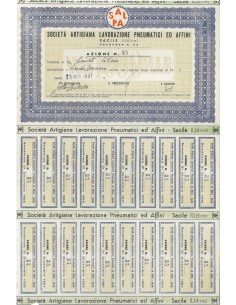 SOC. ART. LAVORAZIONE PNEUMATICI ED AFFINI - 1 AZIONE SACILE 1947