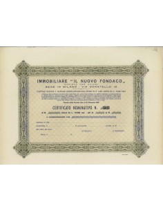 IMMOBILIARE IL NUOVO FONDACO - AZIONI MILANO 1955