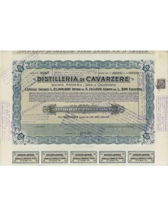 DISTILLERIE DI CAVARZERE - 25 AZIONI CAVARZIERE 1938
