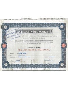 DISTILLERIE DI CAVARZERE - 1 AZIONE CAVARZERE 1971