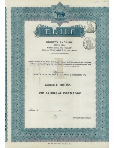 EDILE SOC. ANON. - UNA AZIONE ROMA 1912