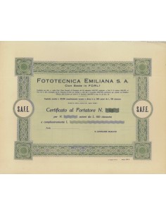 FOTOTECNICA EMILIANA SA - AZIONI FORLI' 1938