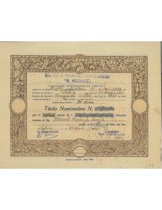 SOC. COP. DI PROD-LAVORO E CON. IL REDUCE" - 2 AZIONI LATINA 1946"