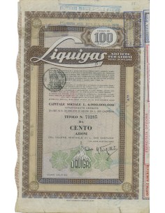 LIQUIGAS - 100 AZIONI MILANO 1960