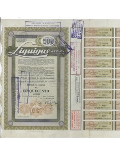 LIQUIGAS - 500 AZIONI MILANO 1960
