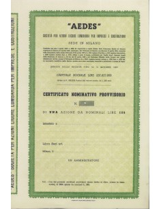 AEDES - UNA AZIONE MILANO 1905