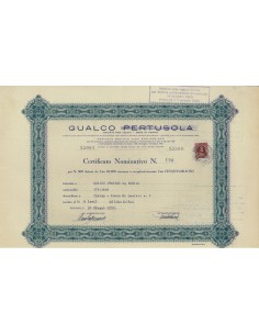 GUALCO - 500 AZIONI TORINO 1952