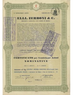 ELLI ZERBONI E C. - 25 AZIONI ROMA 1942