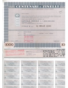 CENTENARI E ZINELLI - 1000 AZIONI MILANO 1978