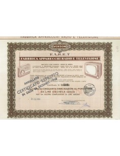 F.A.R.E.T. - 50 OBBLIGAZIONI - ROMA 1959