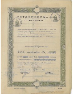 ITALPESCA - 100 AZIONI LIVORNO 1960