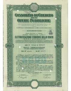 CONS. DI CREDITO OPERE PUBBLICHE - 10 OBB. ROMA 1948