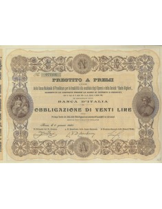 PRESTITO A PREMI CASSA NAZ. PREVIDENZA - 1 OBBLIGAZ. ROMA 1905