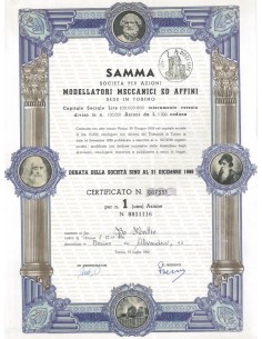 SAMMA MODELLATORI MECCANICI ED AFFINI 1 AZIONE TORINO 1962