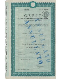 G.E.R.I.T. 1000 AZIONI ROMA 1969