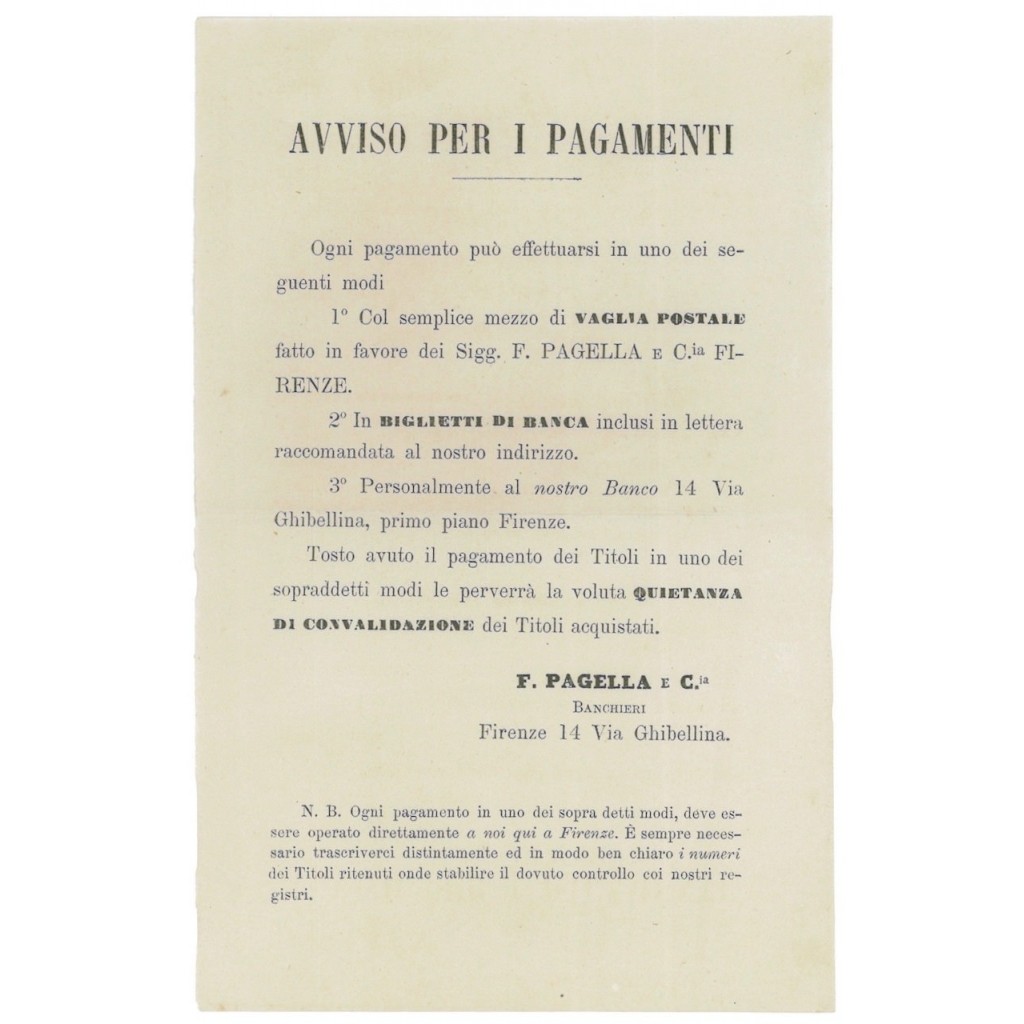 AVVISO PER I PAGAMENTI - F- PAGELLA