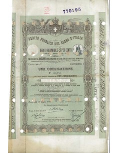 1 OBBLIGAZIONE REDIMIBILE 3% - ROMA 1910