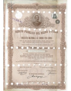 OBBLIGAZIONE LIRE 1000 - REGNO D'ITALIA ROMA 1916