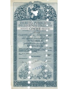CARTELLA 10000 LIRE ANNULLATA - DEB. STATO ITALIANO 1979