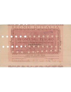 2 BUONI DEL TESORO NOVENNALE - SETTIMA SERIE ROMA 1932