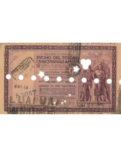 BUONO DEL TESORO QUINQUENNALE - SERIE SECONDA ROMA 1943