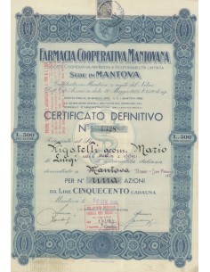FARMACIA COOP. MANTOVANA 1 AZIONE 1958