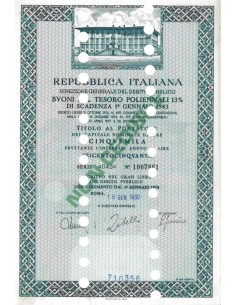 BTP POLIENNALI SERIE 04 - 5000 LIRE ROMA 1980