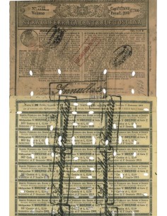 STRADA FERRATA CENTRALE TOSCANA - 1 OBBLIG. SERIE C SIENA 1863
