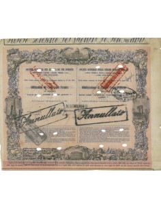 SOC. GEN. DELLE STRADE FERRATE ROMANE - 1 OBBLIG. - 1860