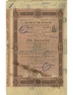 SOC. ITA. STRADE FERRATE DELLA SICLIA - 1 OBBLIG. ROMA 1907