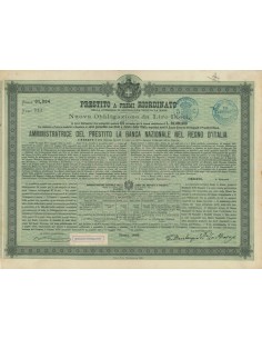 NUOVA OBB. - PRESTITO DUCHESSA BEVILACQUA - ROMA 1888