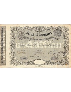 SOC. ANON. NUOVO MOTORE BARSANTI MATTEUCCI - 1 AZIONE FIRENZE 1860