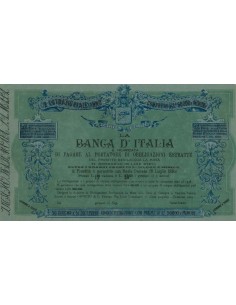 VOLANTINO ESTRAZIONE OBBLIGAZIONI - REGNO D'ITALIA 1888