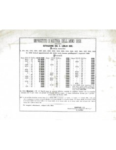 VOLANTINO IMPRESTITO D'AUSTRIA NAPOLI 1858