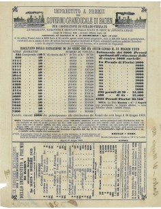 VOLANTINO IMPRESTITO A PREMII GOVERNO G. DI BADEN 1859