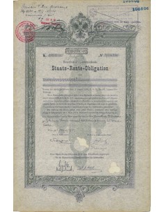 STAATS RENTE OBLIGATION 200 KRONEN - 1907